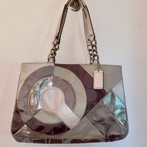 COACH Inlaid Patchwork tote bag 20013